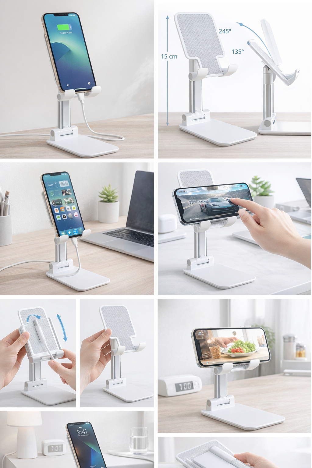 FLEXIview Foldable Mobile Stand - White