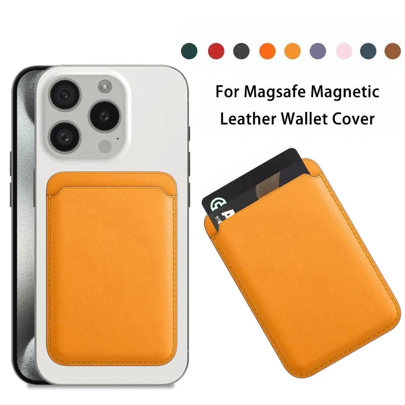 MagLuxe Grip — Premium Leather Magsafe Wallet Case for iPhone 15/14/13/12 Series