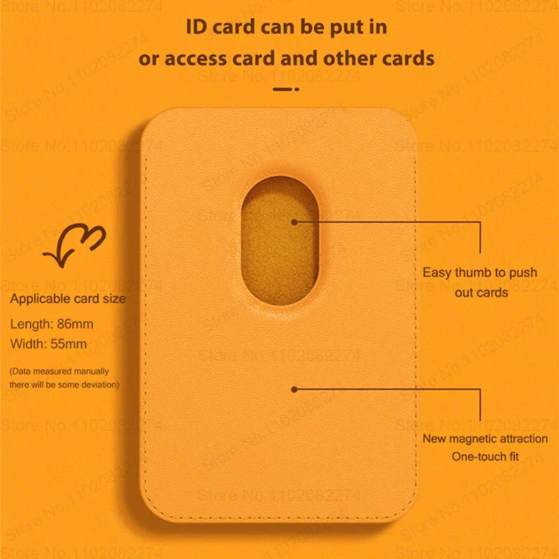 MagLuxe Grip — Premium Leather Magsafe Wallet Case for iPhone 15/14/13/12 Series