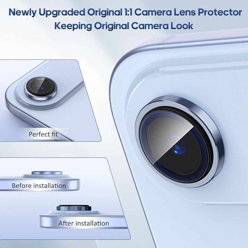 Camera Lens Protector Cover For iPhone 17 Air 16 Pro Max 15 Plus 14 13 Mini iPhoneair Blue Black Gold Protection Phone Accessory