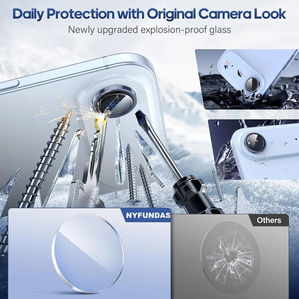 Camera Lens Protector Cover For iPhone 17 Air 16 Pro Max 15 Plus 14 13 Mini iPhoneair Blue Black Gold Protection Phone Accessory