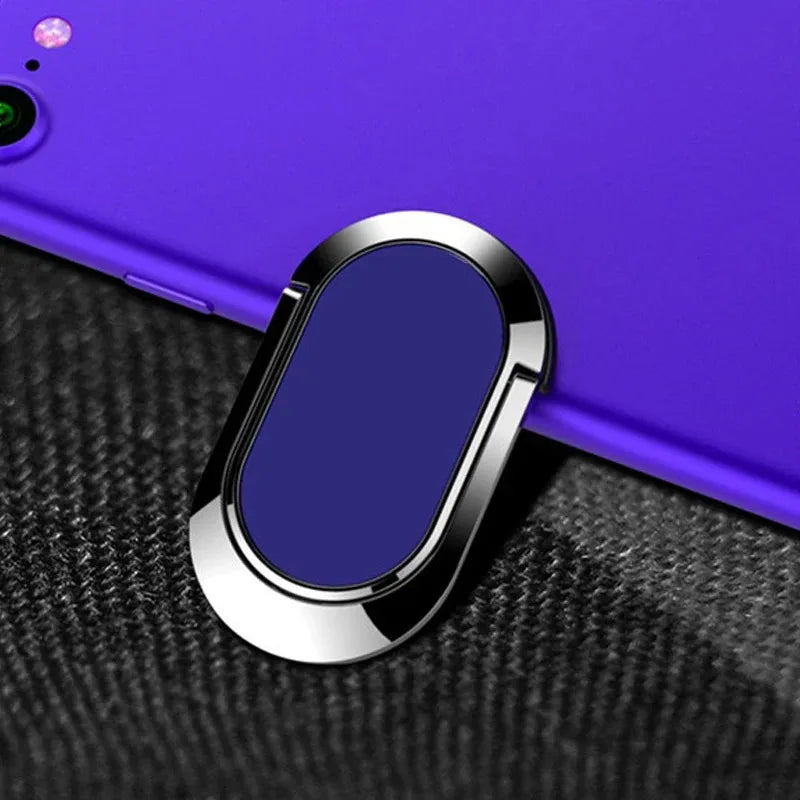 Luxury Metal Mobile Phone Socket Holder Universal 360 Degree Rotation Finger Ring Support Magnetic Car Bracket Stand Accessories