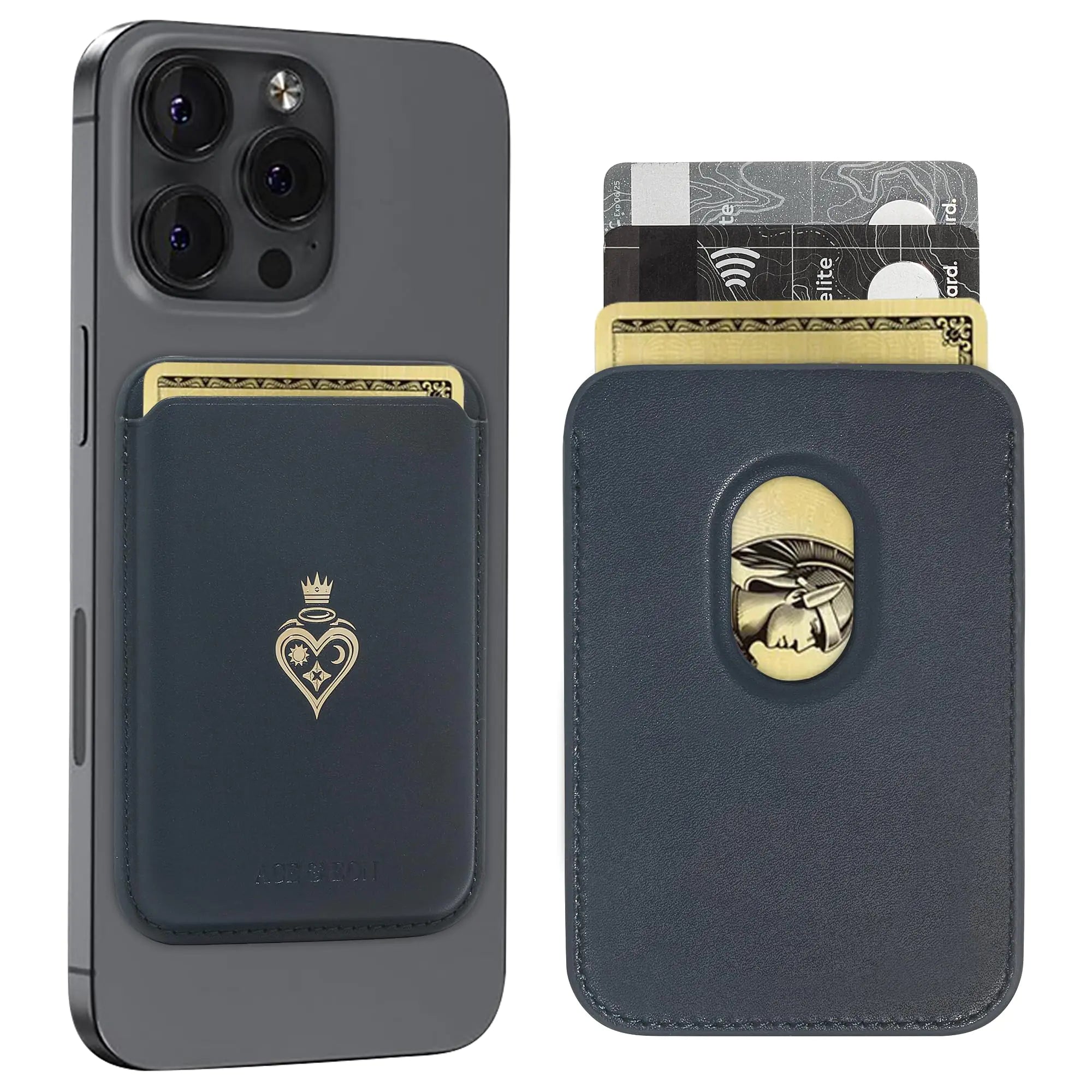 Ace & Eon Vegan Leather MagSafe Wallet - Navy