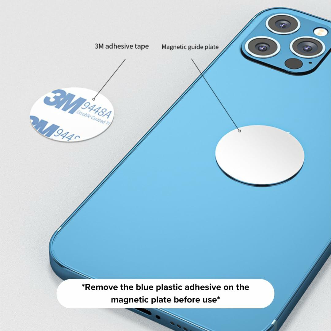 TechLok SideEye Phone Mount Magnetic Holder for Laptop Smartphone Silver